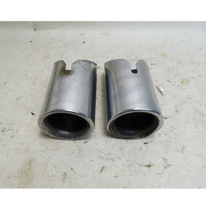  2012-2018 BMW F3x 335i 340i 435i 440i N55 B58 Chrome Exhaust Tip Cover Pair OEM