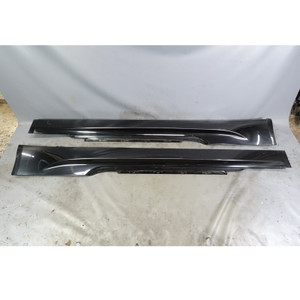 2006-2010 BMW E63 E64 M6 Side Skirt Rocker Panel Pair Black Sapphire OEM