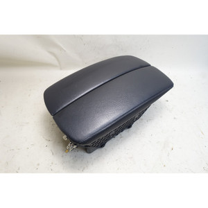 07-14 BMW E70 X5 E71 X6 Front Center Console Armrest Insert Black Leather OEM