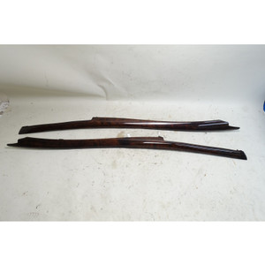 2007-2014 BMW E70 X5 E71 X6 Front Center Console Trim Strips Walnut Root OEM