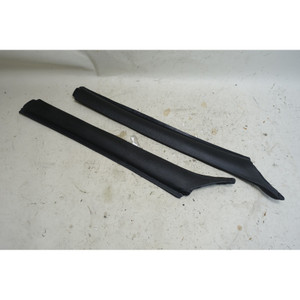 Damaged 1984-1993 BMW E30 3-Series Windshield A-Pillar Trim Cover Pair Black OEM