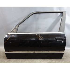 Damaged 1984-1991 BMW E30 3-Series Coupe Left Front Door Shell Bare Black OEM