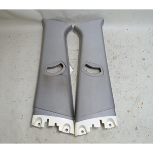 2005-2010 BMW X3 E83 Interior B-Pillar Upper Trim Cover Pair Light Grey OEM