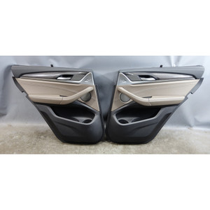 2020-2024 BMW F97 X3M Rear Interior Door Panel Trim Pair Adelaide Grey OEM