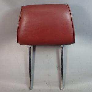 88-91 BMW E30 3-Series Coupe Sedan Front Seat Headrest Cardinal Red Leather OEM