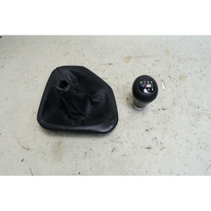 Damaged BMW E39 540i M-Sport ZHP 6-Speed Shift Knob with Leather Boot Manual OEM