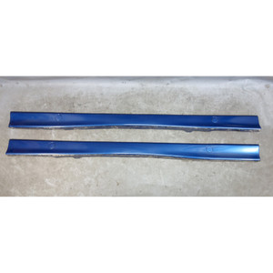92-99 BMW E36 3-Series Exterior Side Skirt Rocker Panel Pair Avus Blue OEM