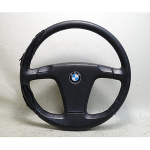 Damaged 1983-1984 BMW E24 633CSi Factory Sports Leather Steering Wheel 380mm OEM