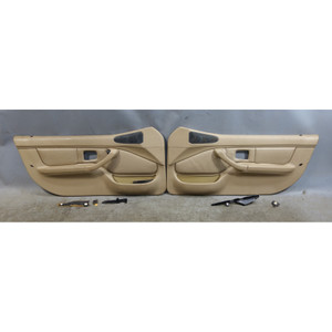 Damaged 1998-2002 BMW Z3 Roadster Coupe Interior Door Panel Trim Pair Beige OE