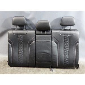 17-23 BMW G30 5-Series Rear Seat Upper Backrest Folding Black Napa Leather OEM