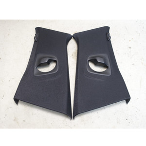 2017-2020 BMW G30 5-Series F90 B Pillar Upper Trim Covers Anthracite Black OEM