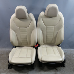 2020-2024 BMW F97 X3M F98 X4M Front Sport Seat Pair Oyster Vernasca Leather OEM