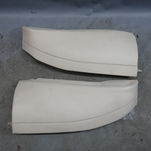 14-16 BMW F10 5-Series Rear Seat Side Bolster Pair Ivory White Napa Leather OEM