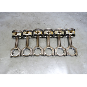 BMW N54B30 N54 Piston and Connecting Rod Set of 6 3.0 Twin Turbo 2007-2010 OEM