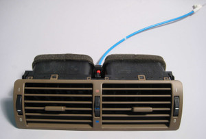 BMW E39 5-Series Center Fresh Air Vent Grill Dark Beige 1997-2003 USED OEM