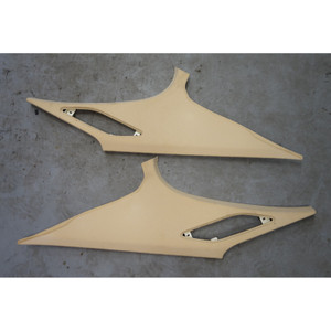 2001-2003 BMW E39 5-Series Sedan Int Rear C- Pillar Column Covers Sand Beige OEM