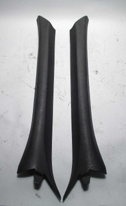 BMW E36 3-Series Convertible Cabrio Front Interior A-Pillar Trim Covers Black OE