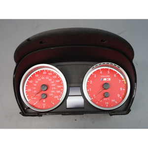 Damaged 08-13 BMW E9x M3 Instrument Gauge Cluster for DCT Transmission 100k OEM