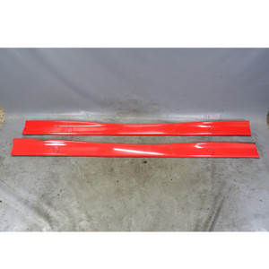 1992-1999 BMW E36 3-Series Exterior Side Skirt Rocker Panel Pair Hellrot Red OEM
