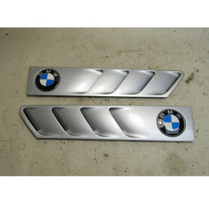 BMW Z3 Roadster Coupe Cowl Grille Trim Pair Titanium Silver 354 1996-2002 OEM