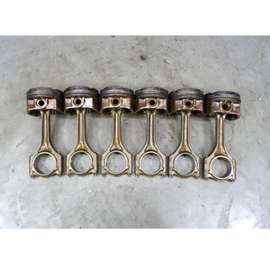1999-2000 BMW E46 323i Z3 2.3 M52TU 2.5L Piston Connecting Rod Set 6 OEM