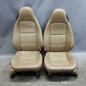 1996-2000 BMW Z3 Roadster Basic Front Seat Pair Beige Oregon Leather OEM