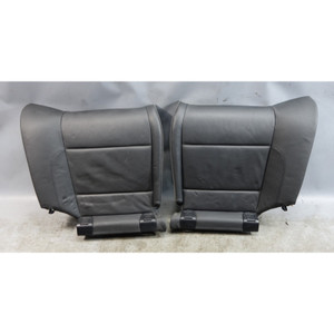 08-13 BMW E93 M3 Convertible Rear Seat Bottom Cushion Pair Black Leather OEM