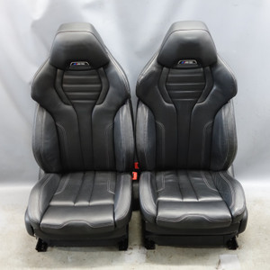 18-23 BMW F90 M5 Front M Multifunction Comfort Seat Pair Black Leather OEM