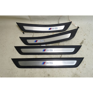 18-23 BMW F90 M5 Illuminated Door Sill Cover Entry Set Front Rear Factory OEM