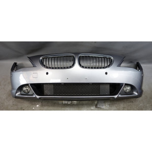 Damaged 04-07 BMW E63 E64 6-Series Factory Front Bumper Cover Trim PDC Grey OEM