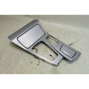 BMW F10 5-Series Center Console Trim Cover Hexagon Aluminum 2011-2016 OEM