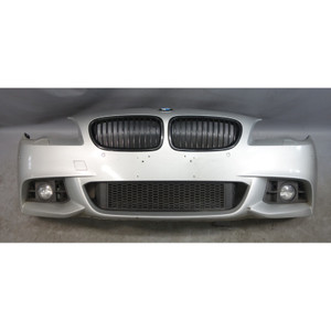 14-16 BMW F10 5-Series LCI Front M-Sport Bumper Trim Cover Glacier Silver OEM
