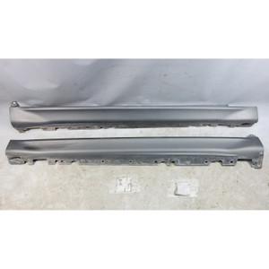 2007-2013 BMW E70 X5 Outside Side Skirt Rocker Panel Pair Black OEM