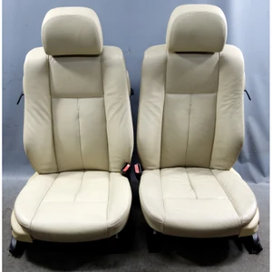 2004-2010 BMW E63 6-Series Front Basic Seat Pair Left Right Biege Dakota Leather