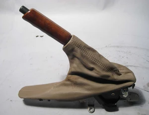 BMW Z3 Roadster Coupe Wood Maple E-Brake Lever w Beige Leather Boot 2000-2002 OE