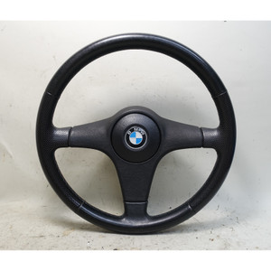 Reupholstered BMW E30 M Technik Sports Leather Steering Wheel 385mm 3-Spoke OEM