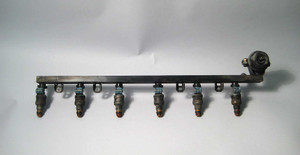 BMW M20 Fuel Rail w Injectors 05/88+ 1988-1991 E30 325i 325ix E34 525i OEM USED