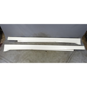 BMW F10 5-Series M Sport Side Skirt Pair Alpine White 300 OEM 2011-2016
