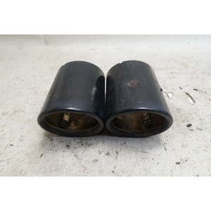 BMW F10 528i 535d M Sport Black Chrome Exhaust Tip Pair OEM 2011-2016