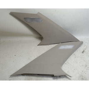 1991-1995 BMW E34 5-Series Sedan Rear Int C- Pillar Column Covers Parchment OEM