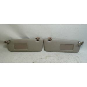 1991-1995 BMW E34 Factory Sun Visor Pair Parchment Beige Vinyl OEM