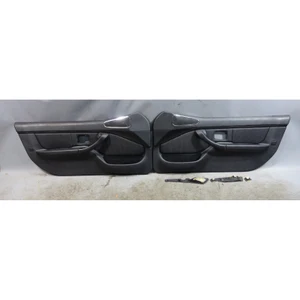 BMW Z3 Roadster Interior Door Panel Trim Skin Pair Black Cloth / Vinyl 1999-2002