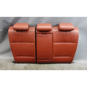 08-11 BMW E90 M3 Sedan Folding Rear Seat Backrest Assembly Fox Red Leather OEM 