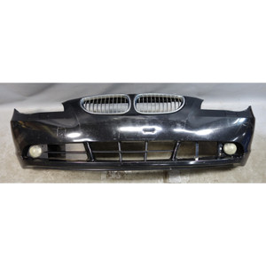 2004-2007 BMW E60 5-Series E61 Factory Front Bumper Cover Trim Black 2 OEM