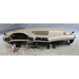 91-95 BMW E34 5-Series Late Interior Dashboard Dash Panel Beige w/ Wiring OEM