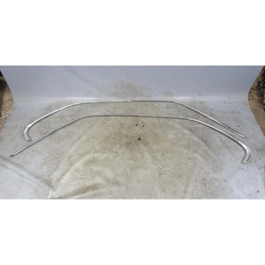 1989-1995 BMW E34 Sedan Exterior Roof Chrome Trim Moulding Pair OEM
