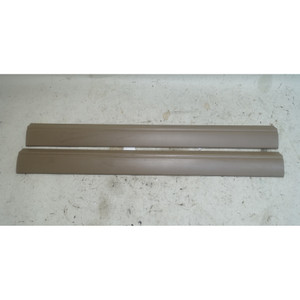 1996-2002 BMW Z3 Roadster Coupe Interior Door Sill Cover Pair Beige OEM