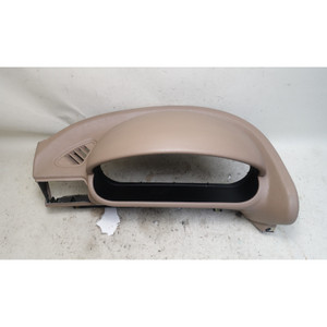1996-2002 BMW Z3 Left Dash Instrument Cluster Trim Beige Vinyl OEM