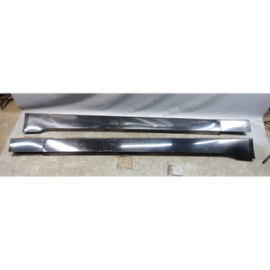 2004-2007 BMW E60 5-Series Sedan Outside Side Skirt Rocker Panels Black OEM