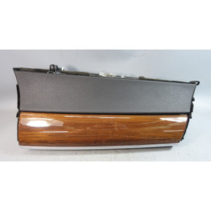 2007-2014 BMW E70 X5 E71 X6 Interior Glove Box Assembly Black Bamboo Wood OEM